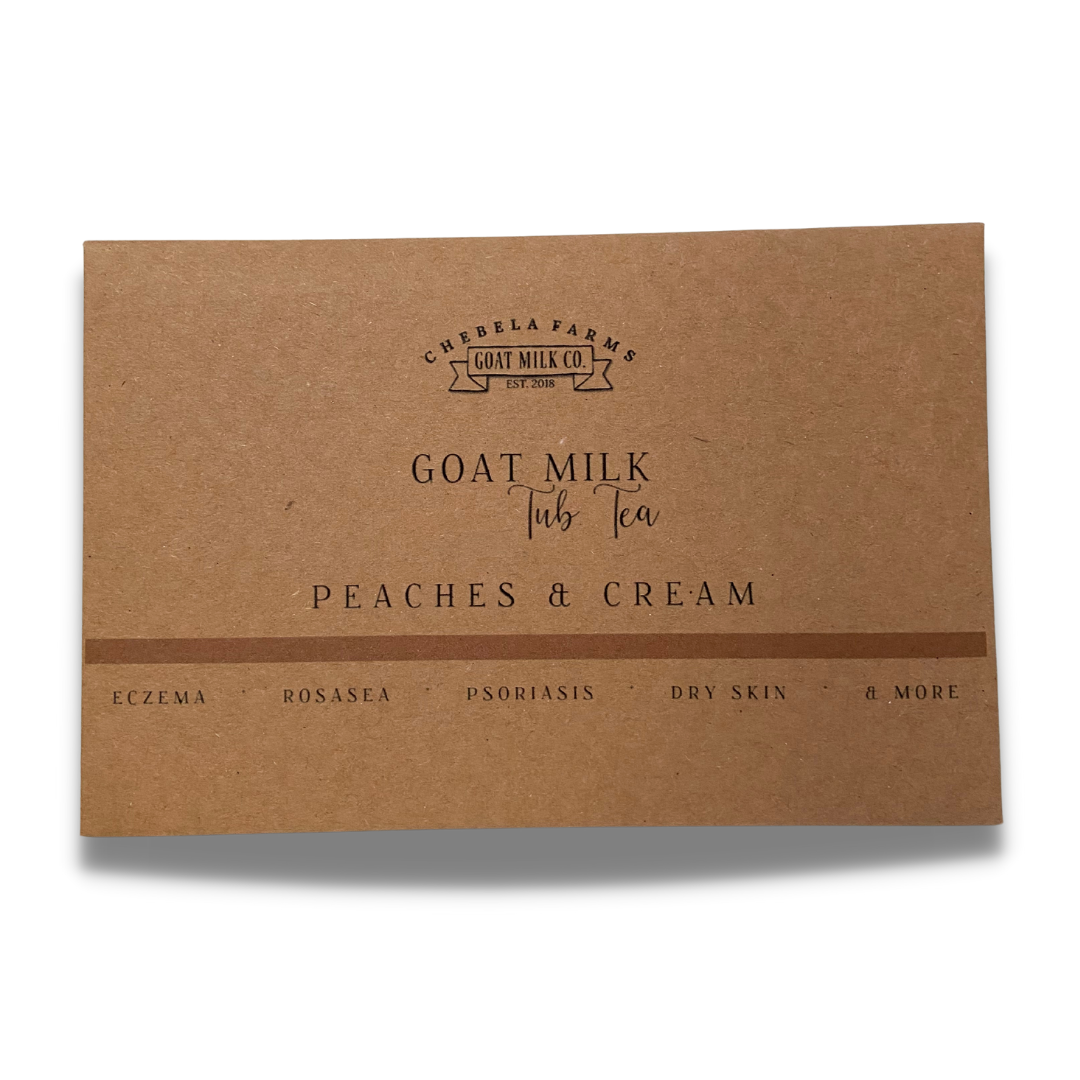 Peaches and Cream Goat Milk Tub Tea